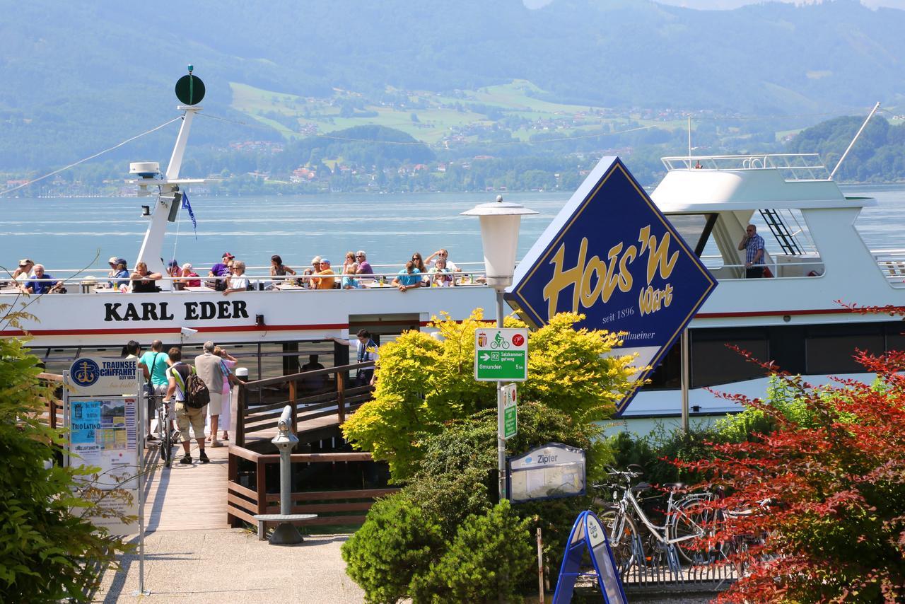 Seegasthof Hois'N Wirt - Hotel Mit Wellnessbereich Gmunden Bagian luar foto
